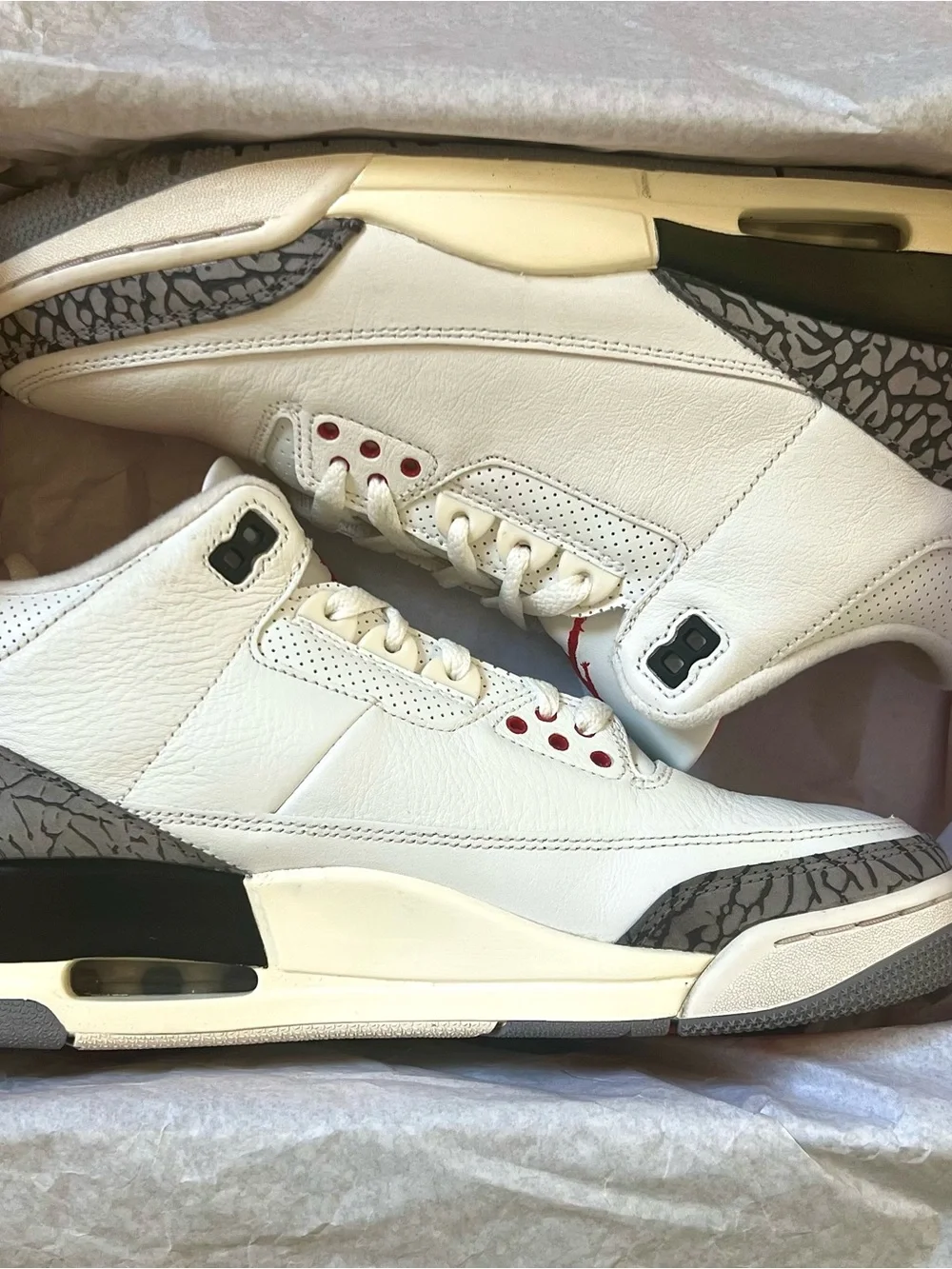 Air Jordan White Cement 3 Reimagined Nike Air Retro Sz 9.5